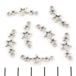 connector stars 25 mm - silver