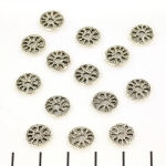 connector cirkel met gaatjes 9 mm - silver