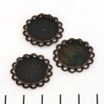 connector for cabochon - bronze