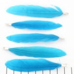 feather 8 cm - turquoise