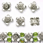 verdeler bloem 11 mm - zilver