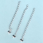 verlengketting - hart lichtzilver