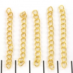 extension chain gold - extra strong 50 mm