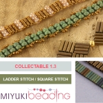 collectable miyuki beading - 1.3 ladder stitch/square stitch