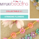 collectable miyuki beading - 4.1 stringing flowers