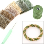 DIY kit armband haken met 8/0 - welcome to the jungle