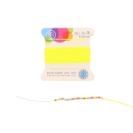zijde draad neon met naald 0.65 mm - neon geel