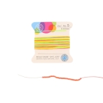 zijde draad neon met naald 0.65 mm - neon regenboog