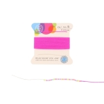 zijde draad neon met naald 0.65 mm - neon roze
