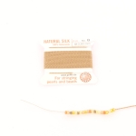 zijde draad met naald 0.80 mm - beige