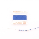 zijde draad met naald 0.80 mm - donkerblauw