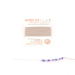 zijde draad met naald 0.80 mm - grijs