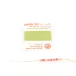 zijde draad met naald 0.80 mm - jadegroen