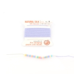 zijde draad met naald 0.80 mm - lila
