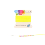 zijde draad neon met naald 0.80 mm - neon geel