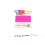 zijde draad neon met naald 0.80 mm - neon roze