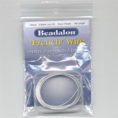 Beadalon French Wire 0.8mm Gold Color 1-Meter 