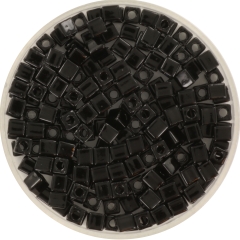 miyuki cubes 3 mm opaque black - beads - MiyukiWholesale.com