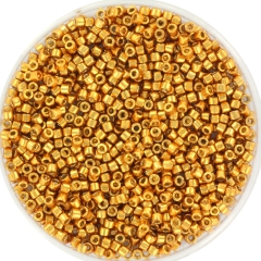 Galvanized Yellow Gold Miyuki Delica Glass Seed Beads - 11/0
