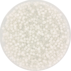 Japanese Miyuki Glass Seed Bead Size 11 - Crystal AB with White - Color  Lined Iridescent Finish