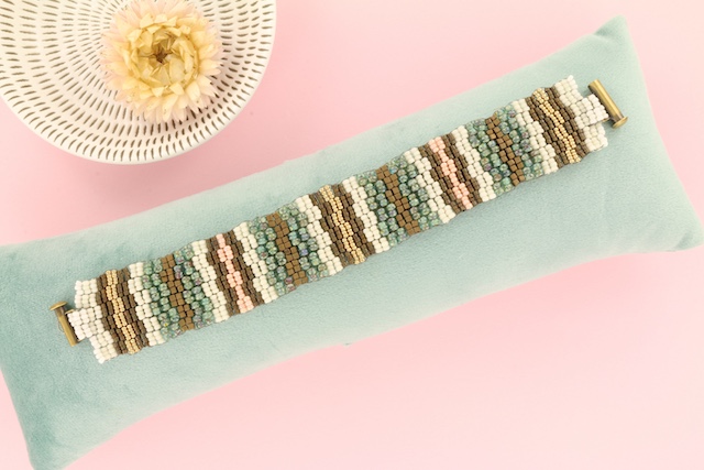 Extra foto's kralen pakket peyote armband - multidrop sea & nature