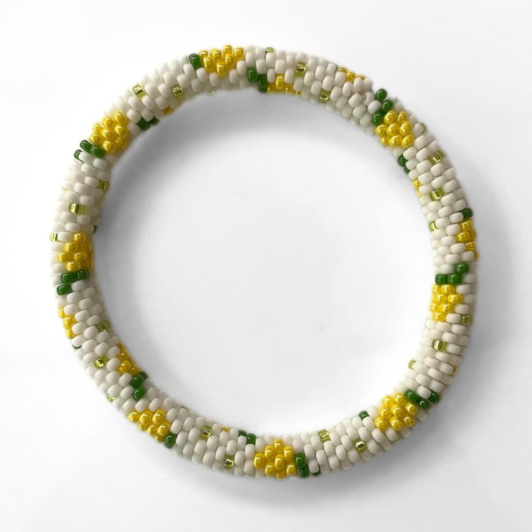 Extra pictures DIY kit bracelet crochet with 11/0 - lemons