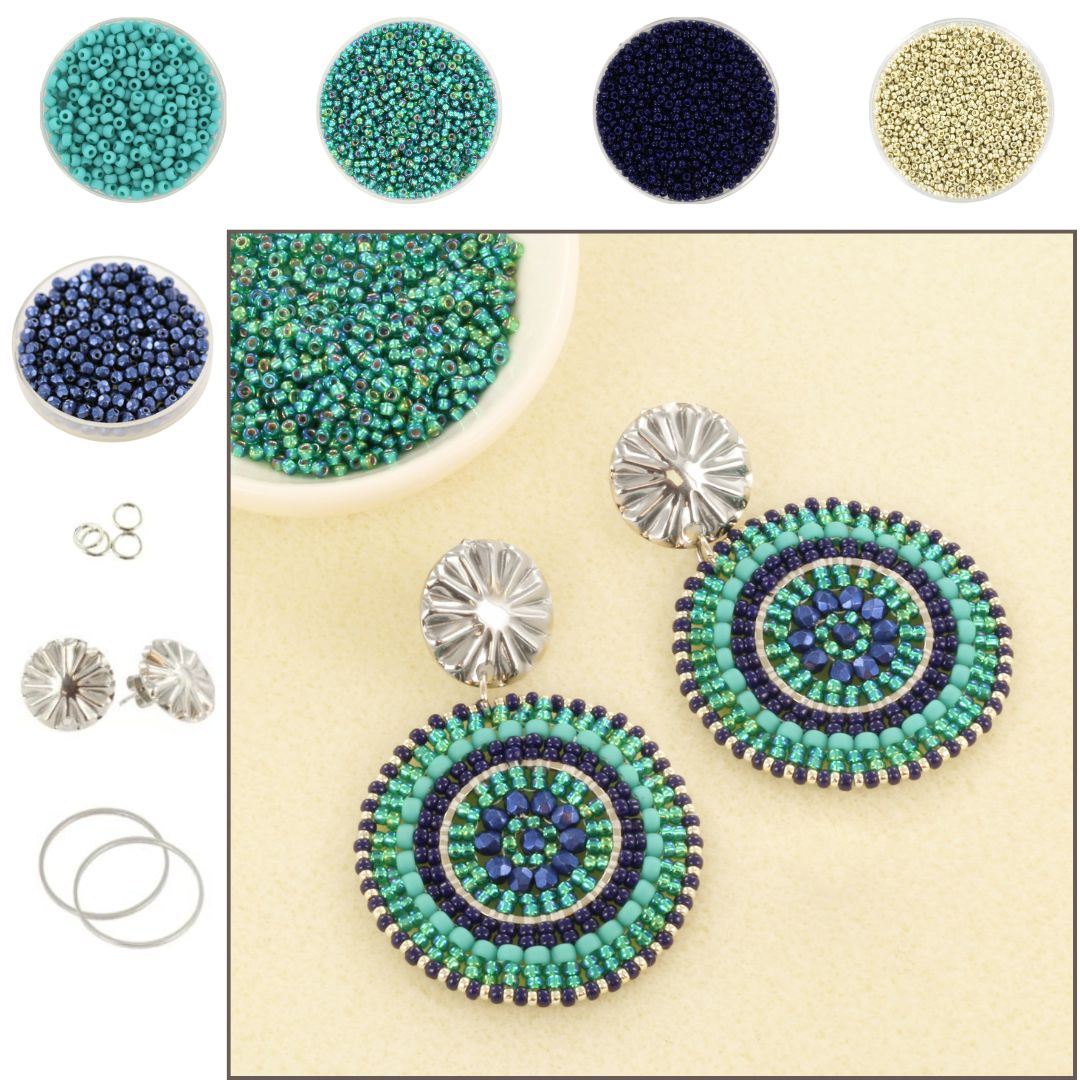 Extra pictures DIY kit circle chic - Emarald blue