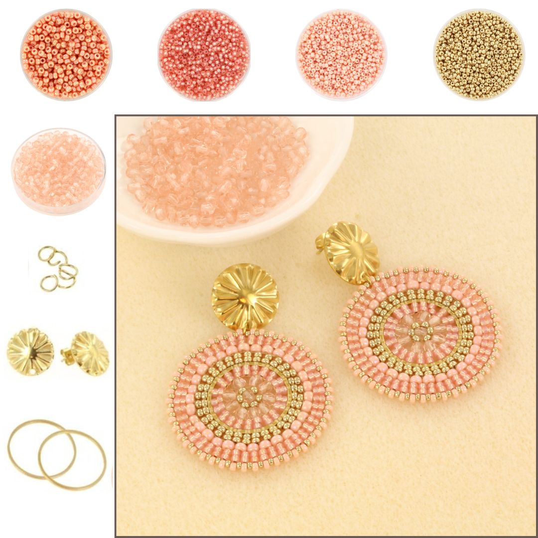 Extra pictures DIY kit circle chic - salmon gold