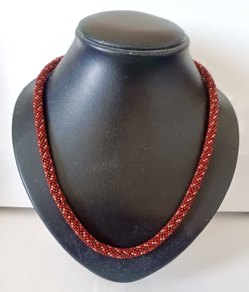 Extra foto's DIY kit armband haken met 11/0 - autumn glow