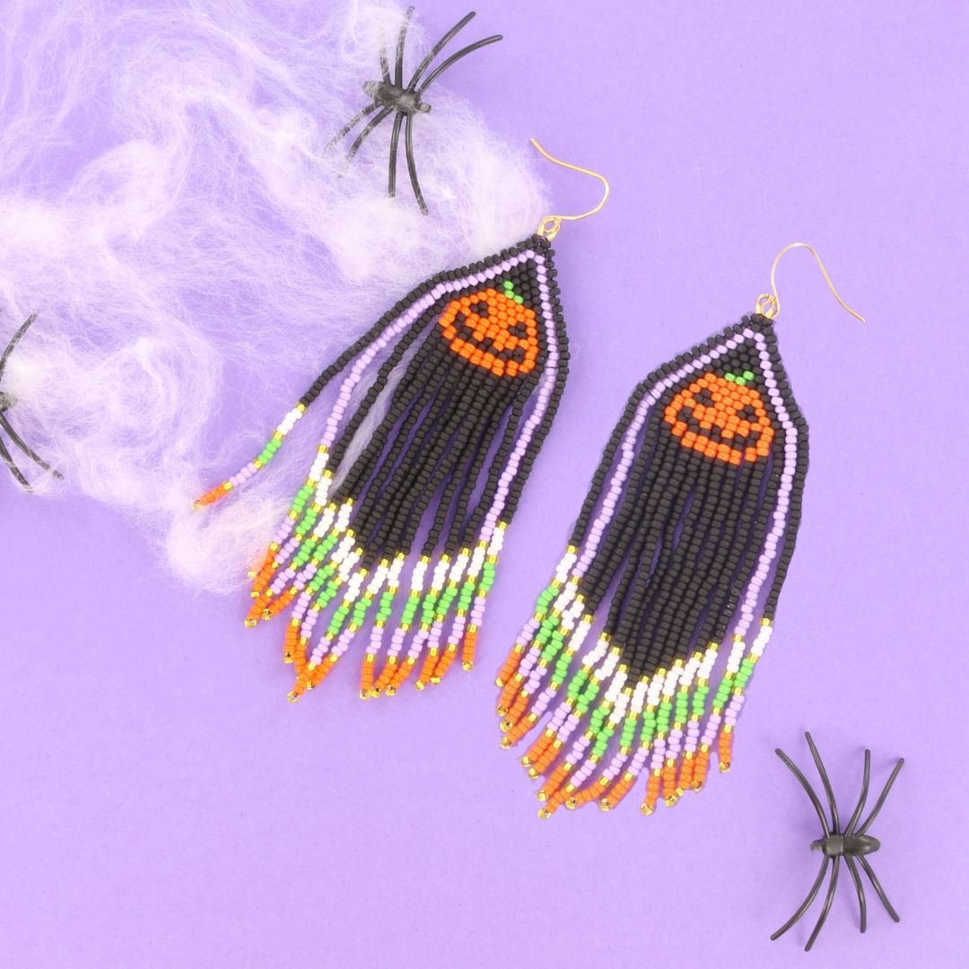 Extra pictures Make your own fringe earrings  - halloween