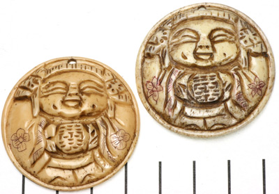 Extra foto's bot rond plat buddha - 40 mm