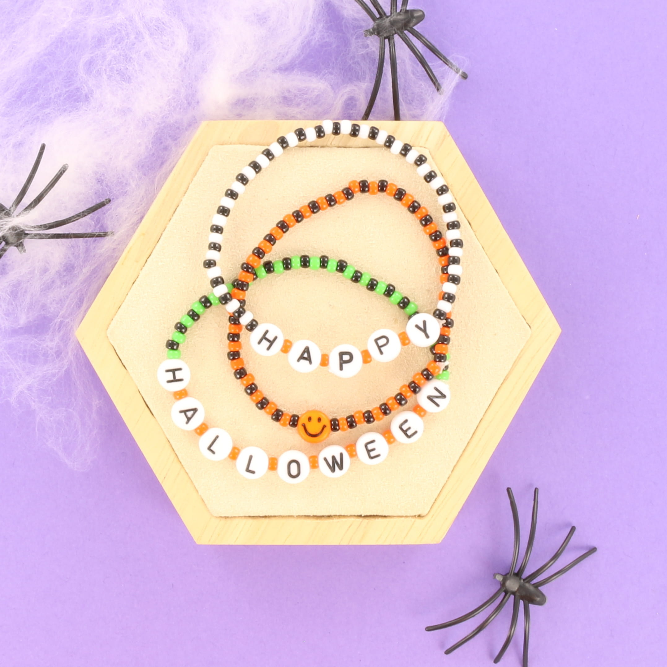 Extra foto's DIY pakket - halloween armbandjes