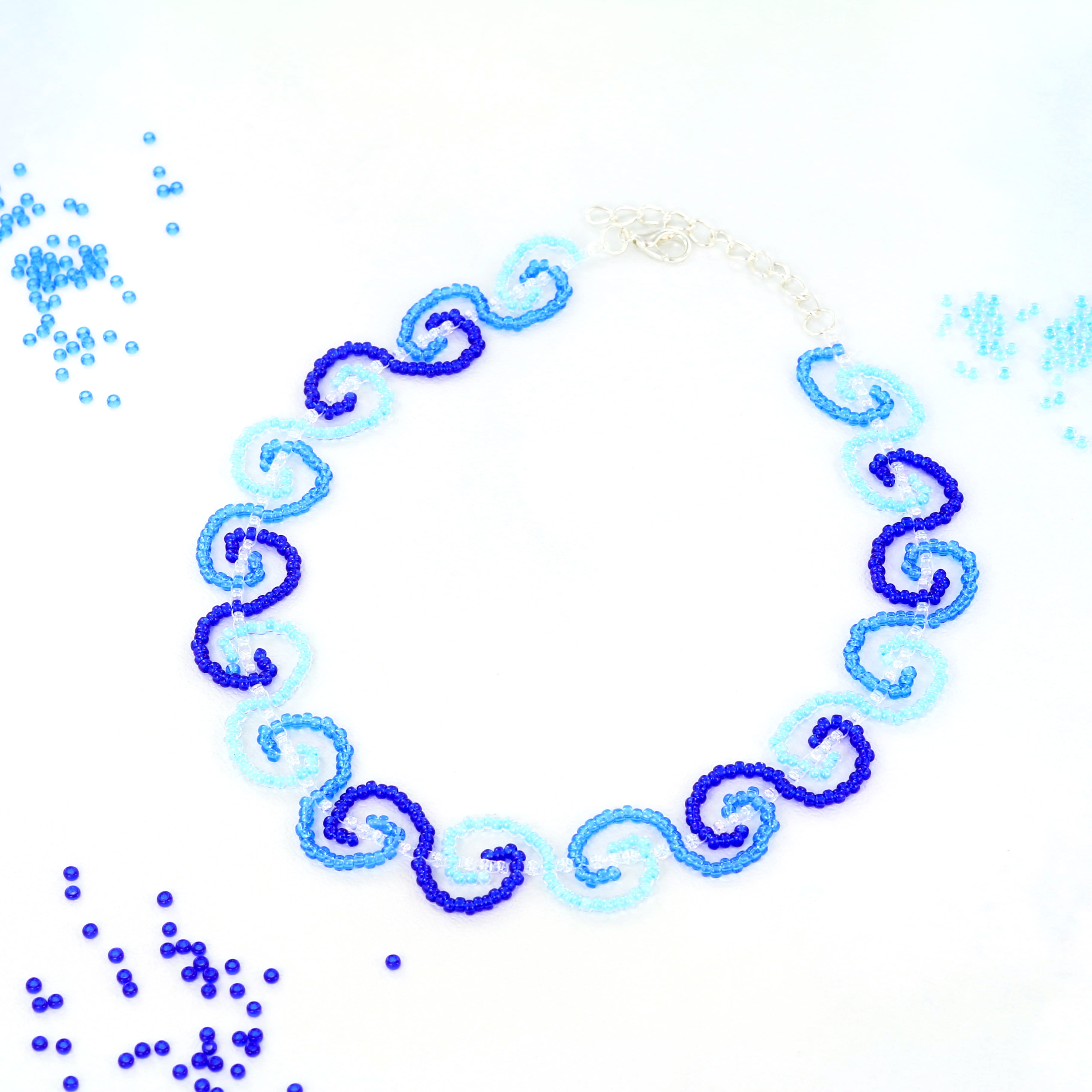 Extra foto's DIY pakket - wavy choker ketting