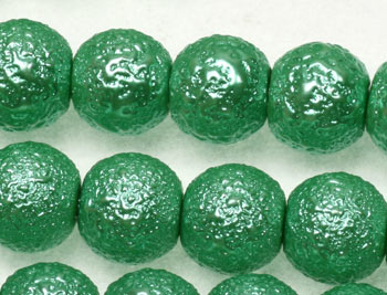 Extra pictures frosted pearls 8mm - green