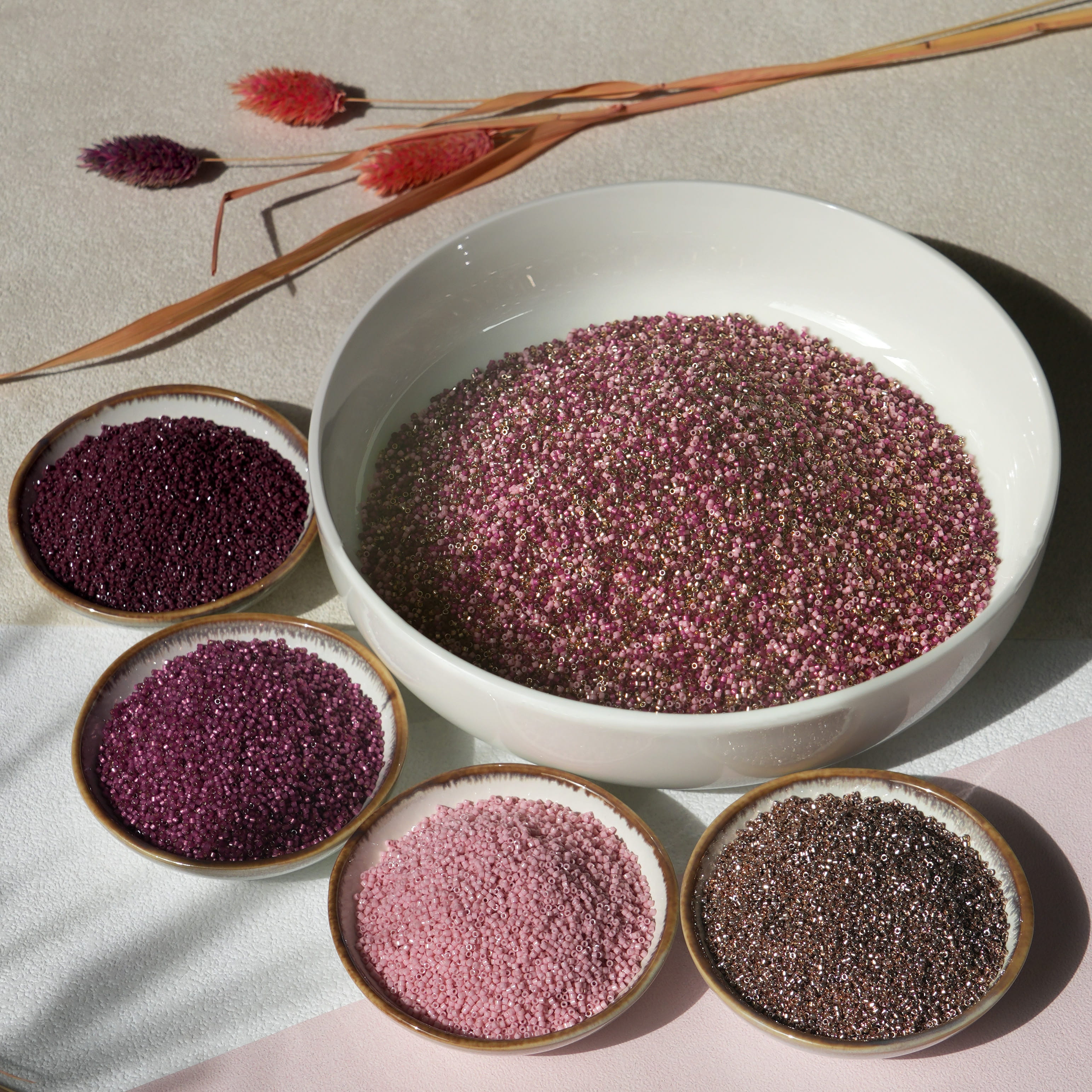 Extra foto's miyuki delica's 11/0 - mystic mauve