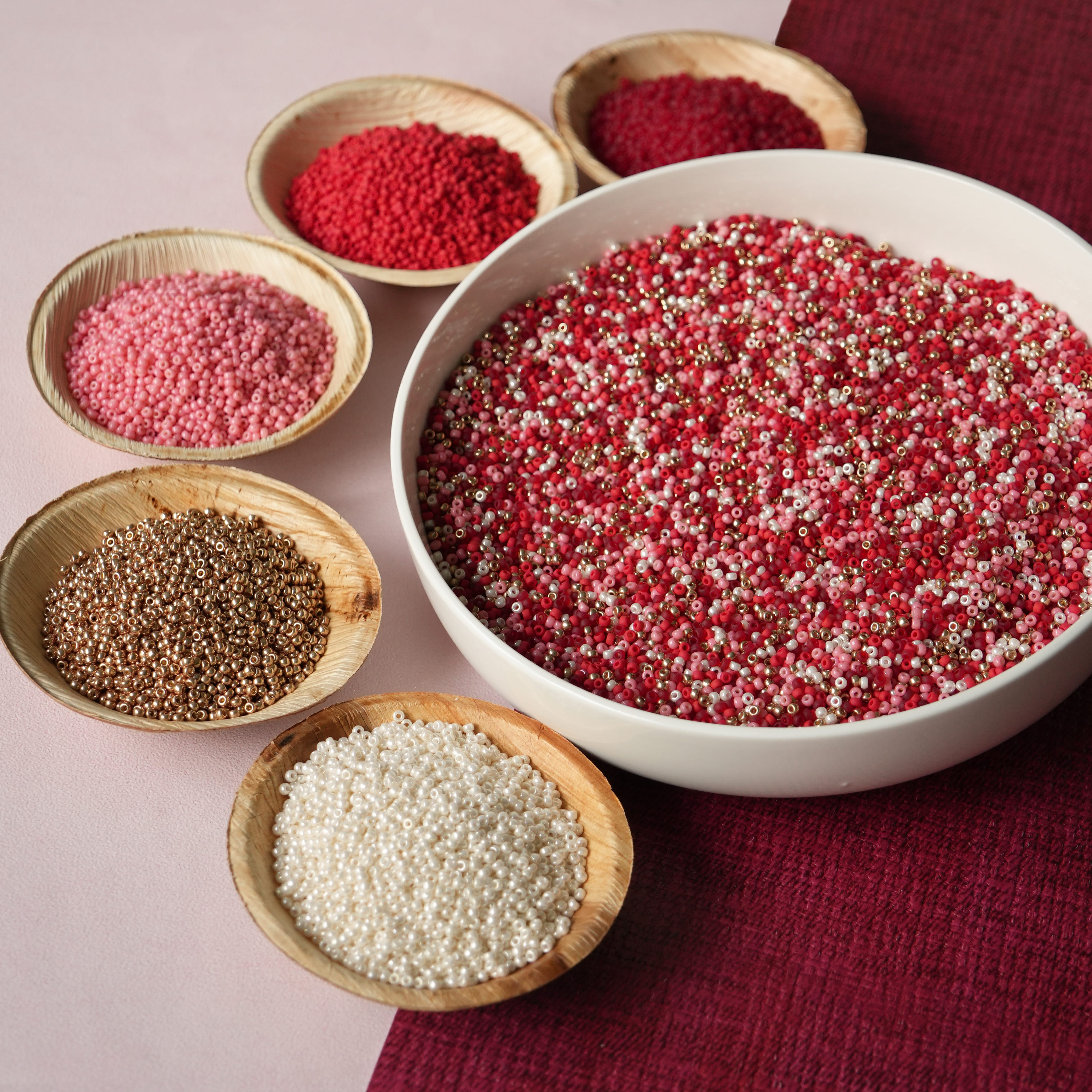 Extra foto's miyuki rocailles 8/0 - love sprinkles