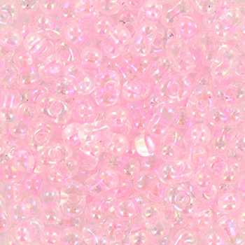 Extra foto's miyuki berry bead - transparant ab pink