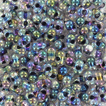 Extra pictures miyuki berry bead - noir lined crystal ab