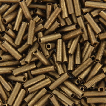 Extra pictures miyuki bugles 6 mm - metallic matte dark bronze