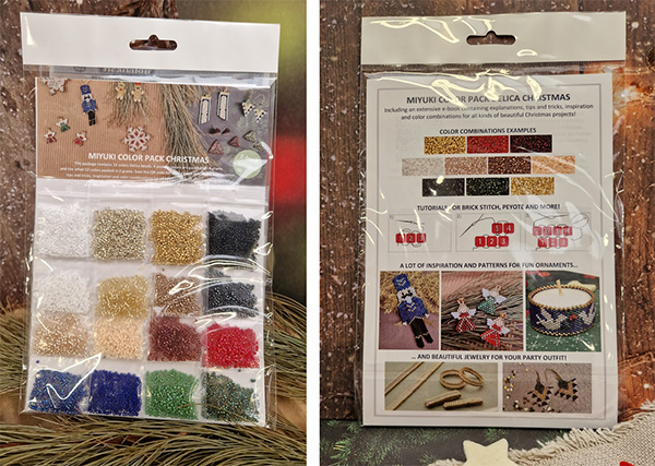 Extra pictures Miyuki Colorpack - 16 colors 11/0 delica beads christmas