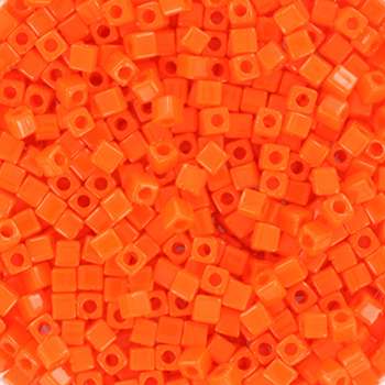 Extra pictures miyuki cubes 1.8 mm - opaque orange