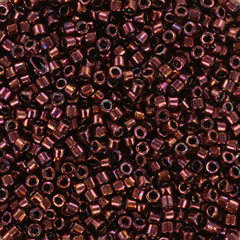 Extra foto's miyuki delica's 11/0 - metallic dark raspberry 