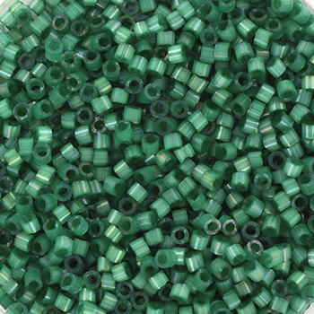 Extra pictures miyuki delica's 11/0 - silk satin dyed emerald