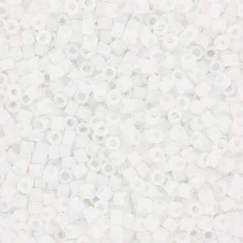 Extra pictures miyuki delica's 11/0 - opaque matte ab white