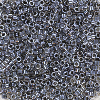 Extra foto's miyuki delica's 11/0 - sparkling charcoal lined crystal 