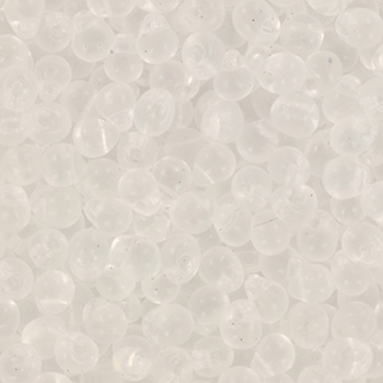 Extra foto's miyuki drop 3.4 mm - transparant crystal