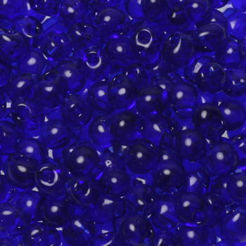 Extra foto's miyuki drop 3.4 mm - transparant cobalt
