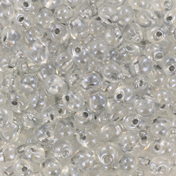 Extra foto's miyuki drop 3.4 mm - sparkled pewter lined crystal