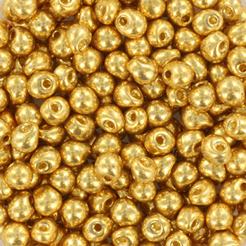 Extra foto's miyuki drop 3.4 mm - duracoat galvanized gold