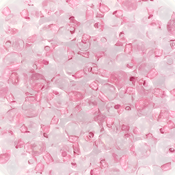 Extra foto's miyuki drop 3.4 mm - sparkling antique rose lined crystal